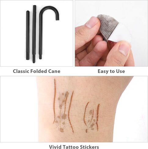 Hiwooii 9 Piece Old Man Costume Accessories Grandpa Set for Boys Kids 100 Days of School Grandpa Costume, Costume Not Include in Kuwait