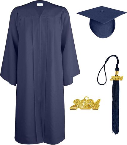 قبعة TngHui للجنسين غير لامعة لحفلات التخرج لعام 2024 ساحرة للمدرسة الثانوية غنية بالألوان مقاس 57Plus(6'0"-6'2"Plus) in Kuwait