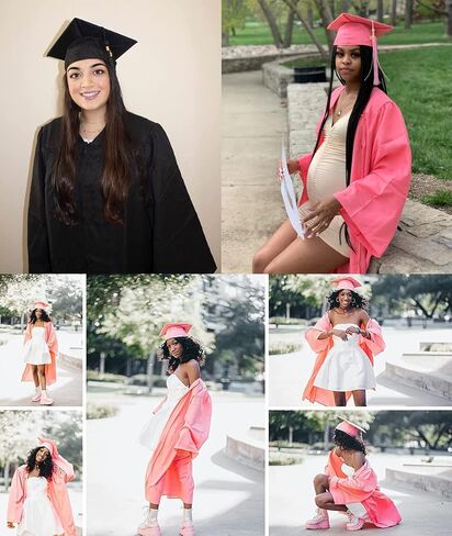 كاب ثوب تخرج غير لامع للجنسين 2021 حلية غنية بالألوان in Kuwait