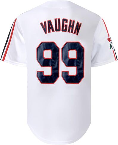 BafrA Men's #99 Ricky Vaughn Jersey 90s Hip Hop Clothing Movie Baseball Jersey Stitched Sports Fan Shirt in Saudi Arabia