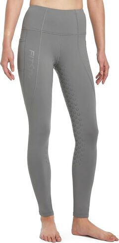 FitsT4 Women's Winter Full Seat Riding Tights Fleece Lined Horse Riding Pants Silicon Grip Equestrian Breeches with Pockets in Saudi Arabia