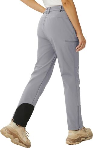 MAGCOMSEN المرأة صوف مبطن الشتاء سراويل للتسلق مقاوم للماء معزول التزلج الثلوج السراويل في الهواء الطلق الصيد سوفتشيل السراويل in Kuwait