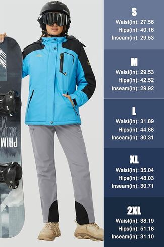 MAGCOMSEN المرأة صوف مبطن الشتاء سراويل للتسلق مقاوم للماء معزول التزلج الثلوج السراويل في الهواء الطلق الصيد سوفتشيل السراويل in Kuwait