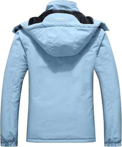 SUOKENI Women's Waterproof Warm Winter Snow Coat Hooded Raincoat Ski Snowboarding Jacket in Saudi Arabia