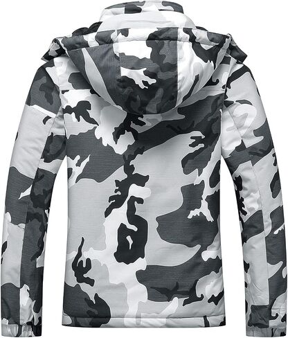 SUOKENI Women's Waterproof Warm Winter Snow Coat Hooded Raincoat Ski Snowboarding Jacket in Saudi Arabia