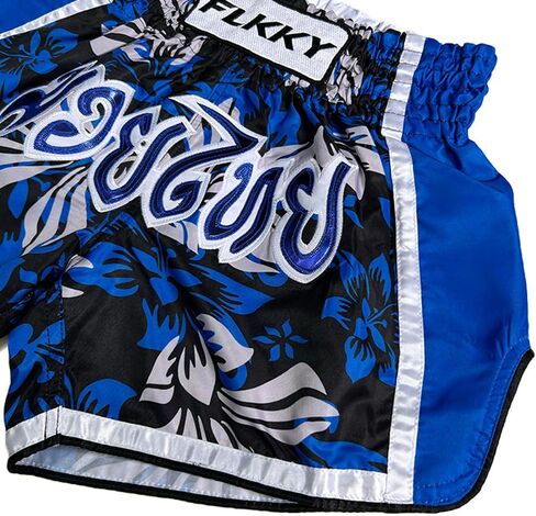 FLKKY Muay Thai شورت ملاكمة للرجال والنساء عالي الجودة للتدريب على فنون الدفاع عن النفس في صالة الألعاب الرياضية، شورت ملاكمة كلاسيكي. in Kuwait