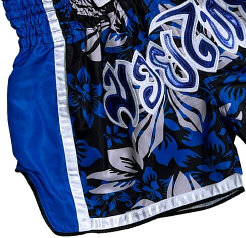 FLKKY Muay Thai شورت ملاكمة للرجال والنساء عالي الجودة للتدريب على فنون الدفاع عن النفس في صالة الألعاب الرياضية، شورت ملاكمة كلاسيكي. in Kuwait