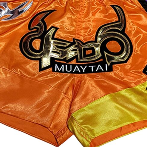 FLKKY Muay Thai شورت ملاكمة للرجال والنساء عالي الجودة للتدريب على فنون الدفاع عن النفس في صالة الألعاب الرياضية، شورت ملاكمة كلاسيكي. in Kuwait