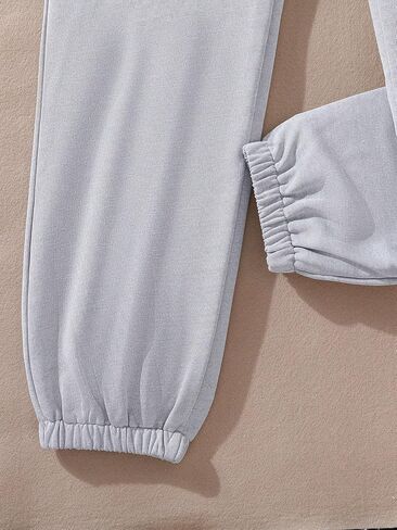 Cozyease Girls' Graphic Elastic Waist Sweatpants Cute Baggy Long Joggers Pants in Saudi Arabia