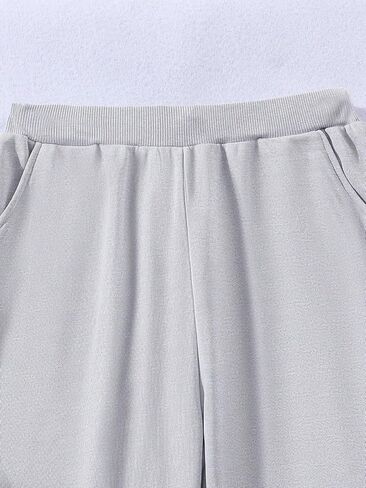 Cozyease Girls' Graphic Elastic Waist Sweatpants Cute Baggy Long Joggers Pants in Saudi Arabia
