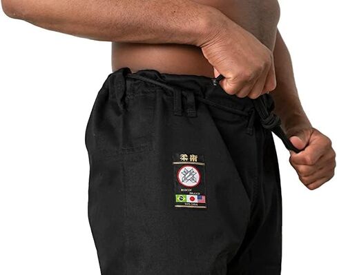 بنطال Ronin BJJ للبالغين - بنطال قطني للفنون القتالية مع رباط من 6 حلقات in Kuwait