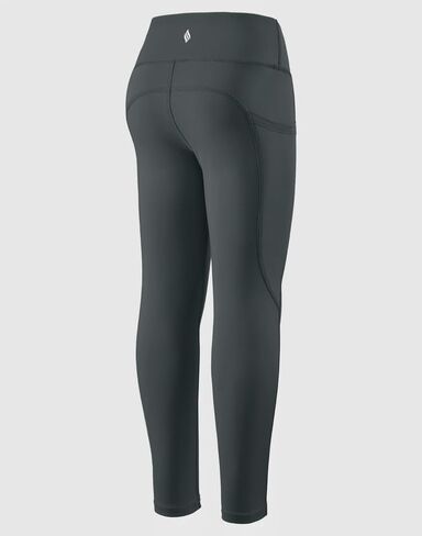 SANTINY Girl's Fleece Lined Leggings with Pockets Kids Thermal Warm Winter High Waisted Athletic Running Workout Yoga Pants in Kuwait