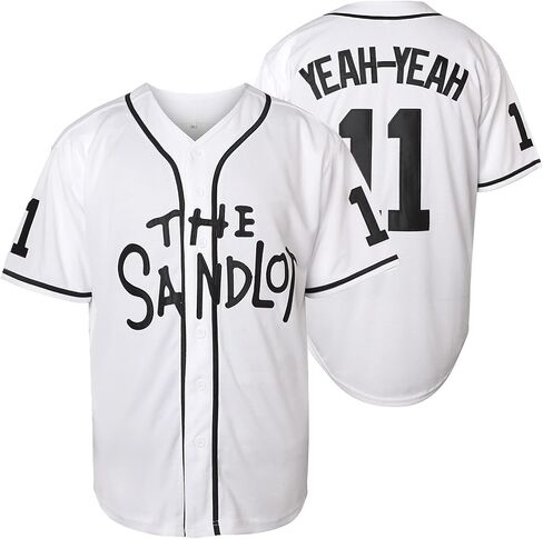 The Sandlot Benny The Jet Rodriguez Michael Squints Palledorous Alan Yeah-Yeah McClennan Bel Air 3D Print Baseball Jersey in Kuwait