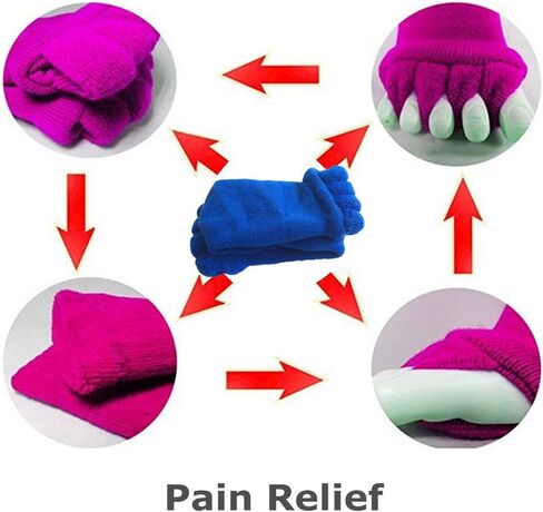 جوارب ريتشتوب لفصل أصابع القدم، 3 أزواج من جوارب محاذاة القدم لليوجا والجيم والتدليك بدون أصابع، وتخفيف الألم وتحسين الدورة الدموية، جوارب قدم سعيدة قابلة للتمدد للنساء والرجال in Kuwait