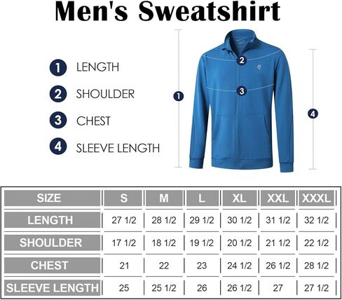 سويت شيرت VEBOON للرجال بسحاب كامل، رقبة وهمية، سترات خفيفة الوزن، سويت شيرت أساسي للجري، سترة عادية عادية مع جيب in Kuwait