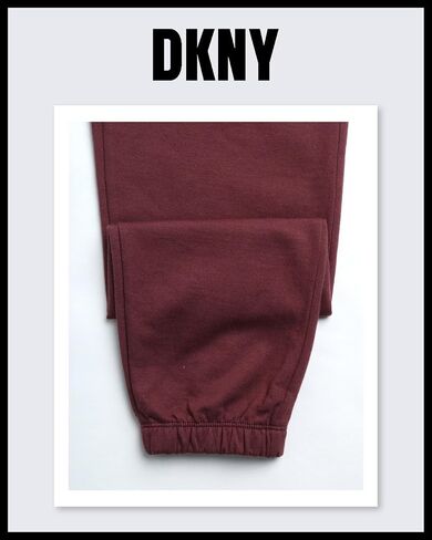 بدلة رياضية للفتيات من DKNY - قطعتين من سويت شيرت بغطاء للرأس من صوف الشيربا وبنطلون رياضي - طقم سراويل رياضية للبنات، 7-12 in Kuwait