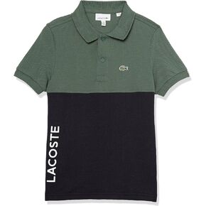 قميص بولو Lacoste للأطفال بأكمام قصيرة وألوان متباينة من بيتي بيكيه in Saudi Arabia