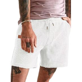 Dokotoo Men Mens Sweat Shorts Casual Waffle Elastic Waist Summer Beach Shorts with Pockets