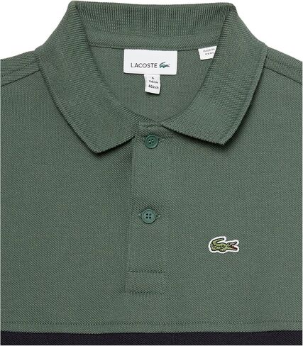 Lacoste Kid's Short Sleeve Color Block Petit Pique Polo Shirt in Saudi Arabia