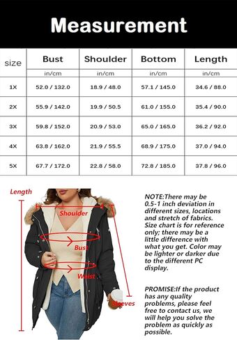 Geschallino Women's Plus Size 3-in-1 Parka Coat Zip Detachable Warm Fleece Lined Outwear with Waist Drawstring (1X-5X) in Kuwait