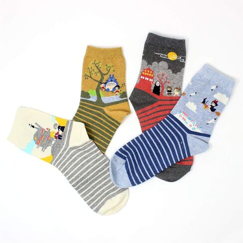 LIVEBEAR Women’s Cute Funny Novelty Casual Cotton Crew Socks (Made In Korea) in Saudi Arabia