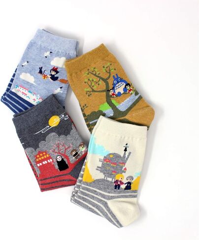 LIVEBEAR Women’s Cute Funny Novelty Casual Cotton Crew Socks (Made In Korea) in Saudi Arabia