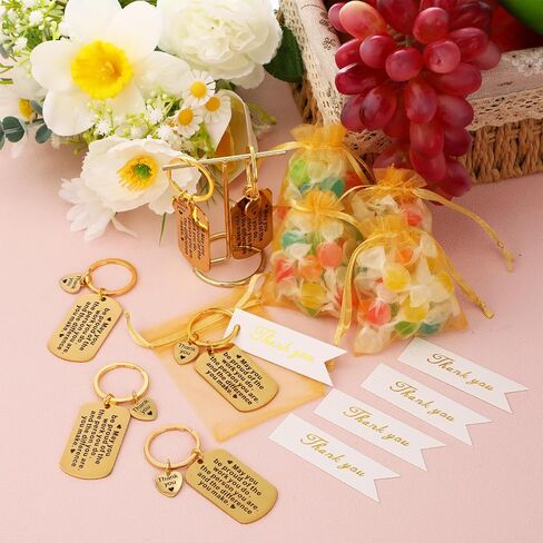 72 Pcs Employee Appreciation Gift Bulk for Coworker Thank You Gifts Keychains with Organza Bags Thank You Cards Gift for Men in Saudi Arabia