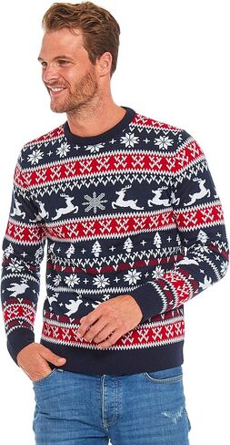 سترة عيد الميلاد القبيحة للرجال للجنسين، بلوفر نسائي مضحك ومبتكر للحفلات in Kuwait