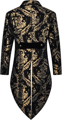 Thopil Men's Steampunk Vintage Tailcoat Jacket Gothic Victorian Frock Coat Costume in Kuwait
