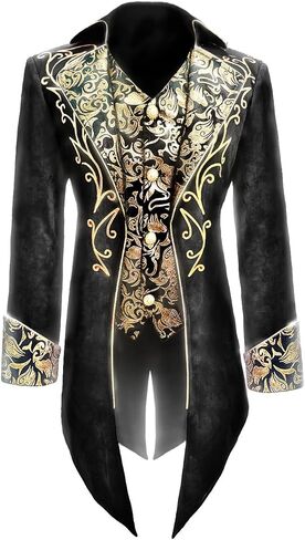 سترة Steampunk Vintage Tailcoat للرجال على الطراز القوطي الفيكتوري in Kuwait
