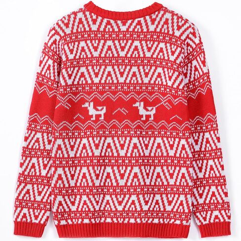 MERIABNY Light up Christmas Sweater for Kids Ugly Sweater Funny Holiday Pullover Knitwear for Aged 6-13 in Kuwait