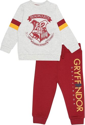 Harry Potter Hogwarts Crest Sweat and Joggers Set, Kids, 1-3 Years, Grey, Official Merchandise in Kuwait