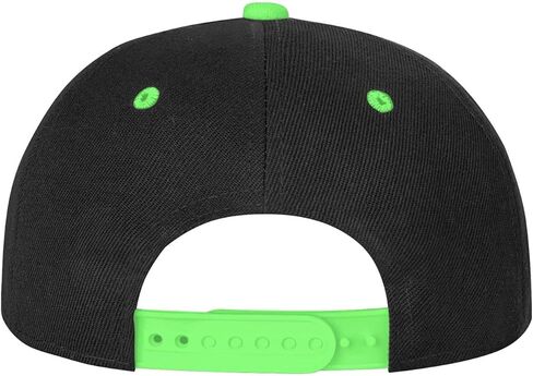 قبعات الهيب هوب للأولاد والبنات قابلة للتعديل، قبعة بيسبول للأطفال باللون الأخضر in Kuwait