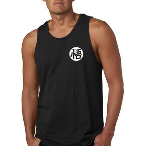 ALLNTRENDS Men's Tank Top Goku's Training Symbol Cool Gym Workout Top