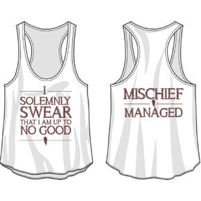 Harry Potter Mischief Managed Juniors Tank Top Shirt New Licensed in Saudi Arabia