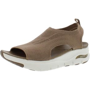 Skechers Women's Arch Fit - City Catch Womens Knit Slip-On Sandals in Kuwait