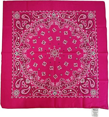 مجموعة هدايا HankieWorld Bandanas Gift Set مكونة من 12 قطعة من وشاح باندانا القطني الناعم والملمس الناعم للرجال in Saudi Arabia