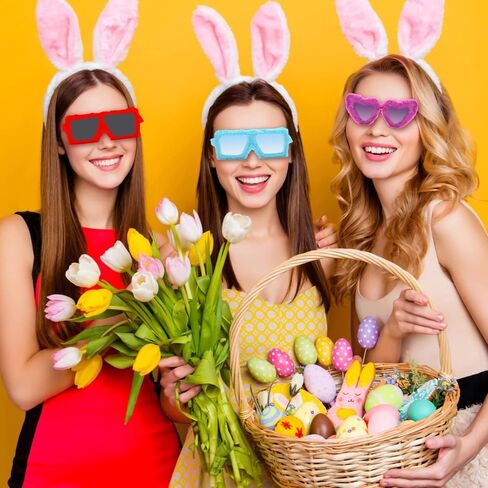 Magibag نظارات شمسية نسائية من الفراء على شكل قلب من القطيفة الغامضة، نظارات شمسية عصرية للحفلات لأزياء حفلات الهالوين in Kuwait