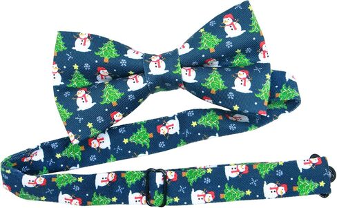 OCIA Cotton Holiday Pattern Bowtie Halloween Christmas Pre-tied Bow Tie for Mens and Boys in Saudi Arabia