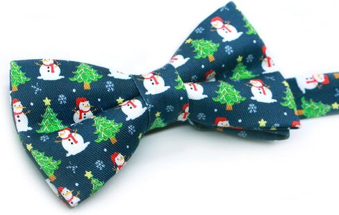 OCIA Cotton Holiday Pattern Bowtie Halloween Christmas Pre-tied Bow Tie for Mens and Boys in Saudi Arabia