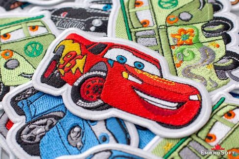 رقعة قيادة سيارة لايتنينج مكوين مطرزة بالكي (3.9 بوصة × 2.3 بوصة) in Kuwait