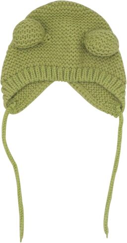MINGSEECESS Kids Knitted Beanie Hat Cute Frog Cartoon Winter Warmer Cap with Big Eyes for Baby Boys Girls in Kuwait