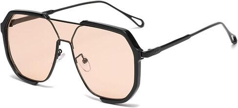 نظارات شمسية مربعة للنساء والرجال كبيرة الحجم مربعة الشكل عتيقة وظلال كلاسيكية كبيرة نظارات شمسية AM096 in Kuwait