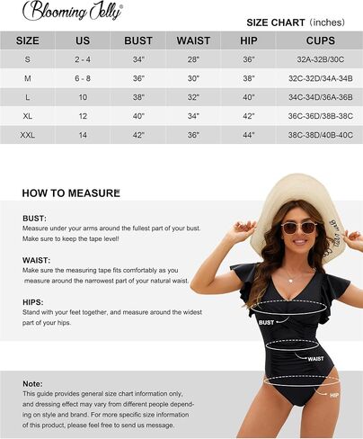 Blooming Jelly Womens Tummy Control Swimsuits Slimming One Piece Bathing Suits Ruffle Sleeve Modest Swimwear in Saudi Arabia