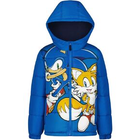 معطف شتوي بغطاء للرأس منتفخ ثقيل الوزن للأولاد من Sonic the Hedgehog in Saudi Arabia