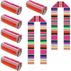 وشاح التخرج المكسيكي 8 قطع من Berlune وشاح التخرج المكسيكي الإسباني سارابي فئة 2024 وشاح مكسيكي لكاهن التخرج (لون مشرق) in Kuwait