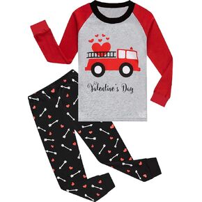 Little Boys Pajamas Toddler Boys Clothes Monster Truck Sleepwear Cotton 2 Pieces Pjs Kids Jammies Sets 2-7T