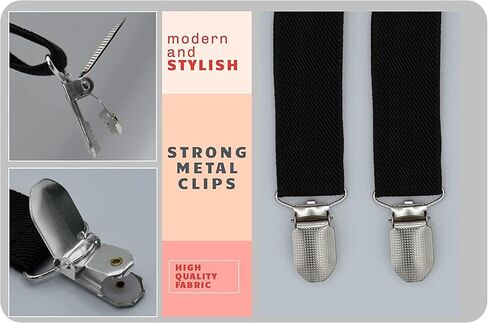 حمالات الأطفال من WannGe - حمالة بمشبك خلفي على شكل حرف Y قابلة للتعديل مقاس 1 بوصة للأولاد والبنات in Kuwait