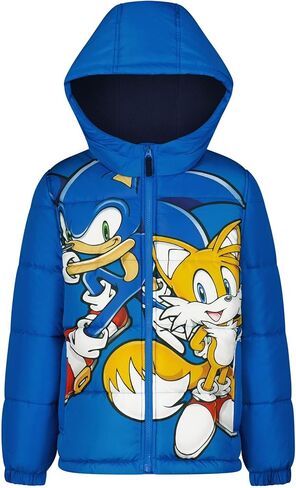 معطف شتوي بغطاء للرأس منتفخ ثقيل الوزن للأولاد من Sonic the Hedgehog in Saudi Arabia