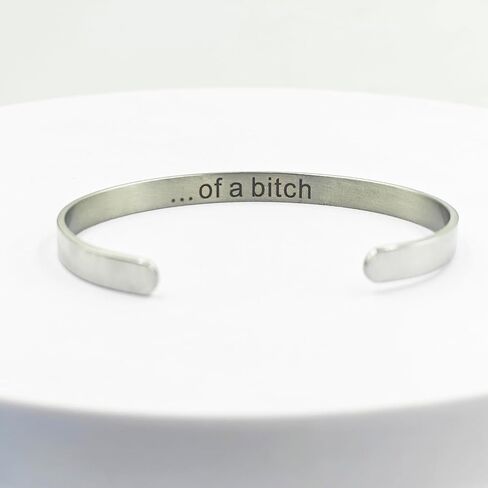 MIFYNN Be Kind of A Bitch سوار الفولاذ المقاوم للصدأ الكفة سوار الصداقة الملهمة Be Kind of A Bitch سوار للنساء in Kuwait